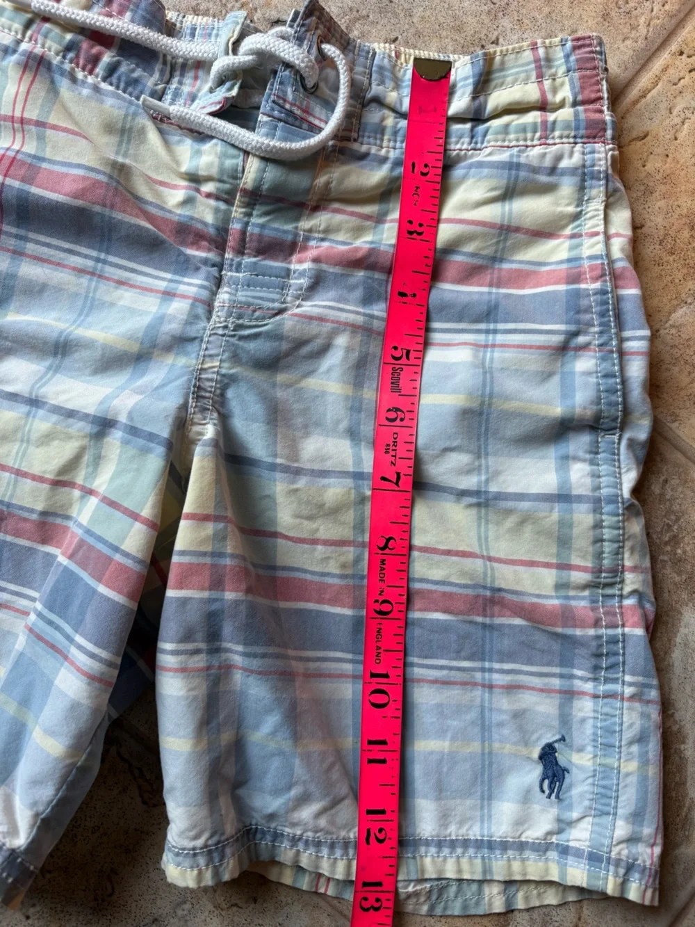 Polo Ralph Lauren Boys Swim Trucks Shorts Multi Plaid Boys 6